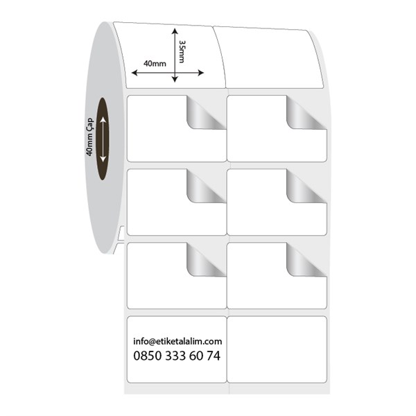 Fastyre Etiket (Sticker)40mm x 35mm 2'li Bitişik Fastyre Etiket