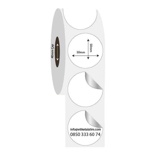 Fastyre Etiket (Sticker)50mm x 50mm Oval Fastyre Etiket