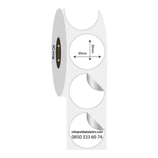 Fastyre Etiket (Sticker)30mm x 30mm Oval Fastyre Etiket