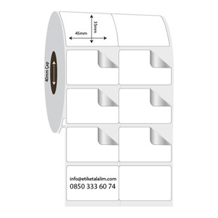 Fastyre Etiket (Sticker)45mm x 35mm 2'li Bitişik Fastyre Etiket