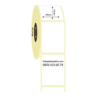 100mm x 135mm Lamine Termal Etiket (Sticker)