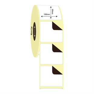Termal Sürsajlı-Örtücü Etiket (sticker)100mm x 90mm Termal Sürsajlı Etiket